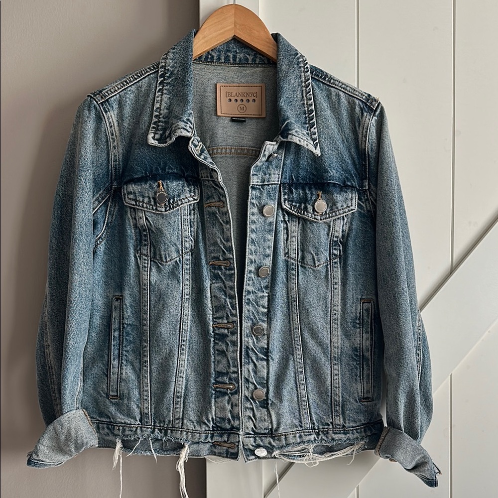 Blank NYC Blue Jean Jacket Classic Denim Style